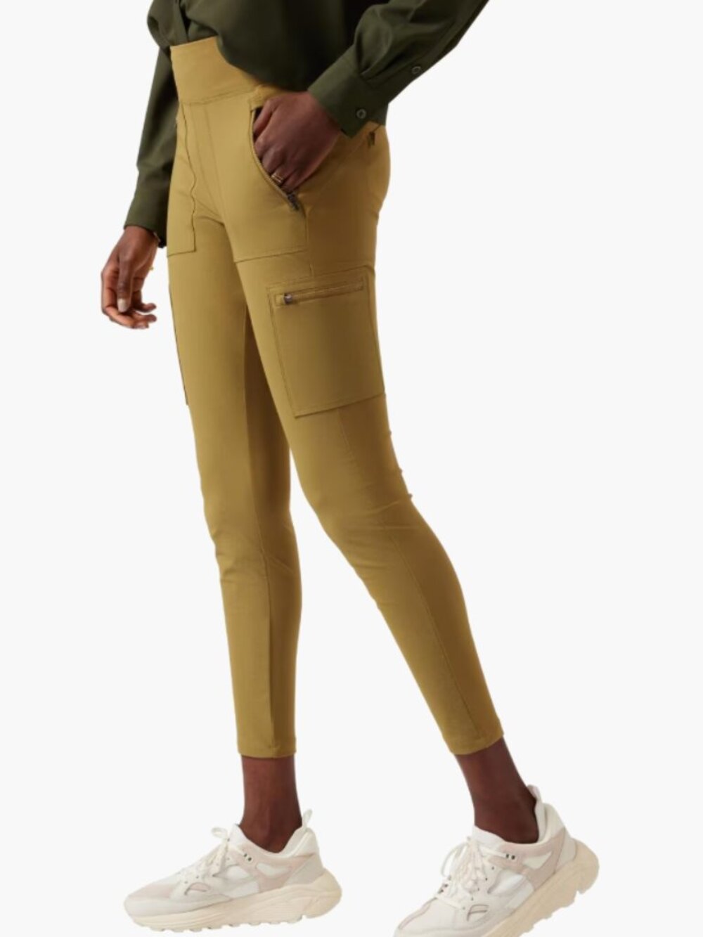 Athleta Headlands Hybrid Cargo II Tight Legging Sz 16